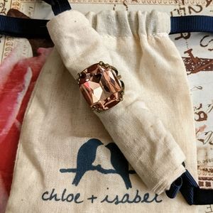 Chloe and Isabel cushion cut cocktail ring q